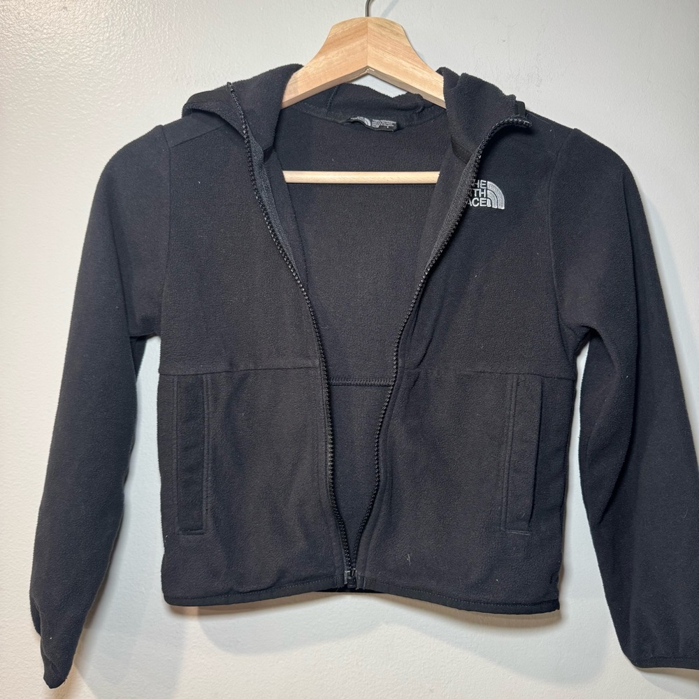 The North Face Kids Black Glacier Full Zip Hoodie Size Youth 6